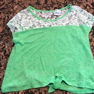 Justice girls summer shirt. Size 16